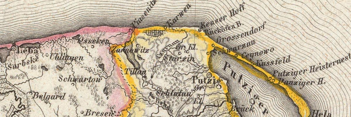 Mapa z roku 1847