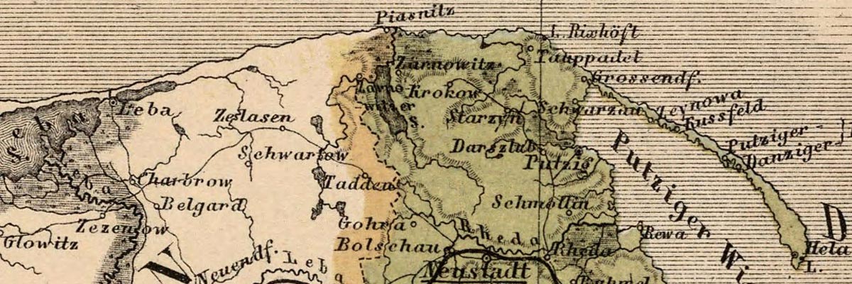 Mapa z roku 1857