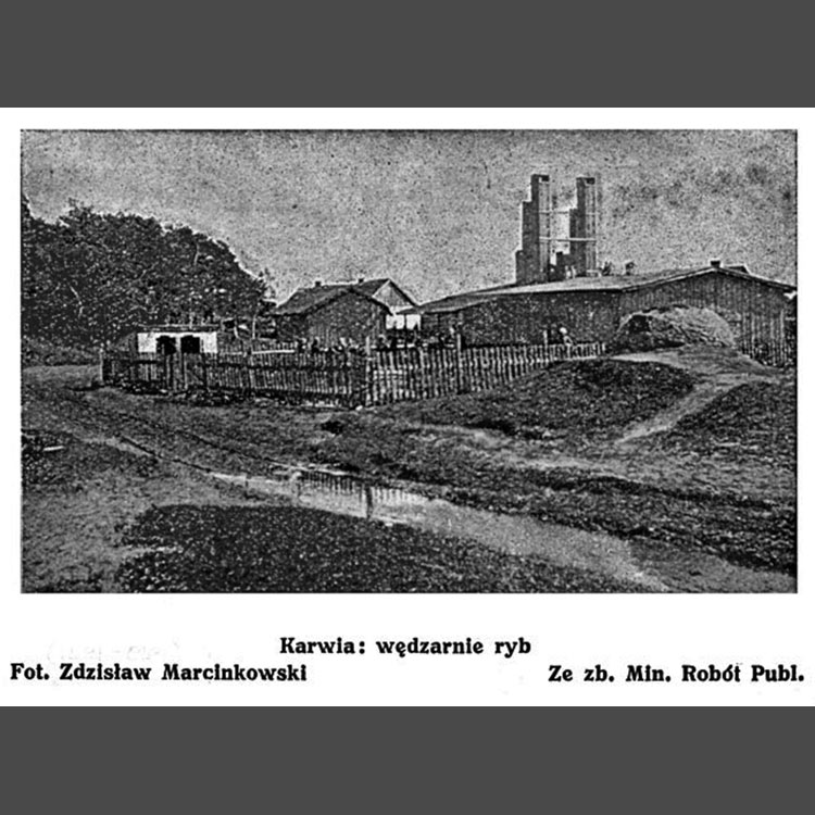 Karwia rok 1919 - wędzarnia Pawła Albrechta
