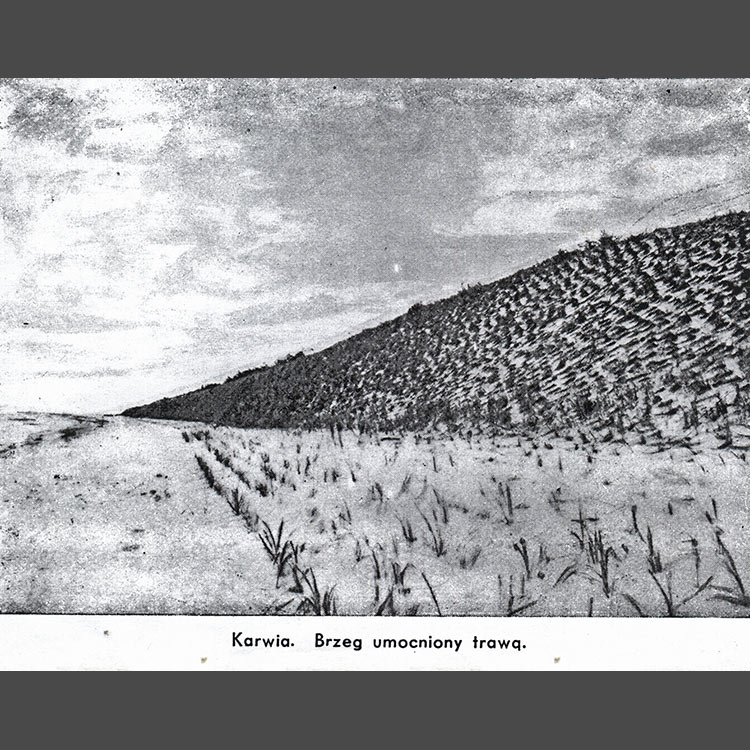 Karwia rok 1923 - umocnienia brzegu