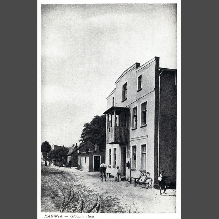 Karwia rok 1928 - budynek poczty (ob.ul. Wojska Polskiego)