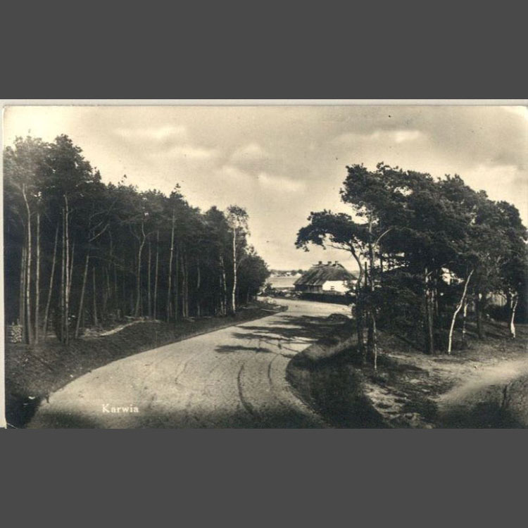 Karwia rok 1929 - droga do Jastrzębiej Góry