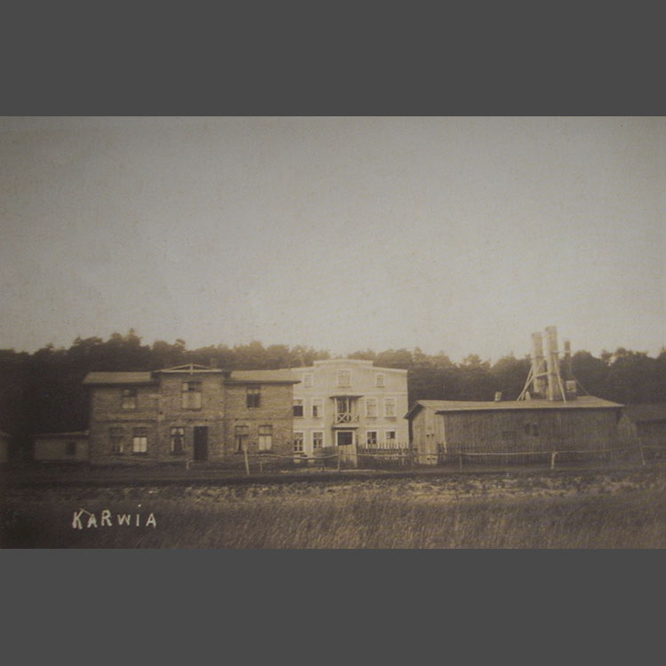 Karwia rok 1929 - poczta i wędzarnia ryb Pawła Albrechta
