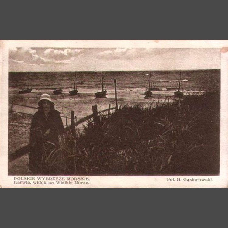 Karwia rok 1930 - plaża