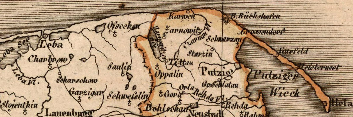 Mapa z roku 1820