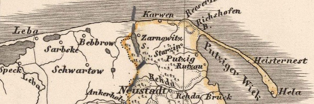 Mapa z roku 1852